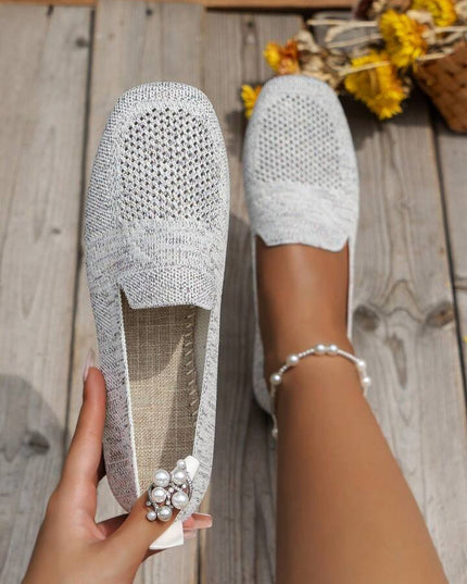 Lisa - Stylish Knit Slip-On Flats for Everyday Wear