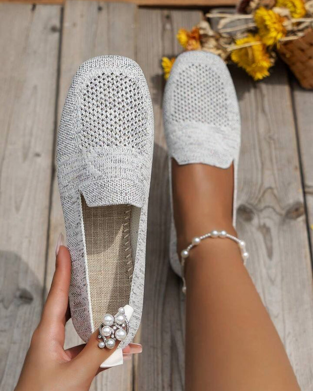 Lisa - Stylish Knit Slip-On Flats for Everyday Wear