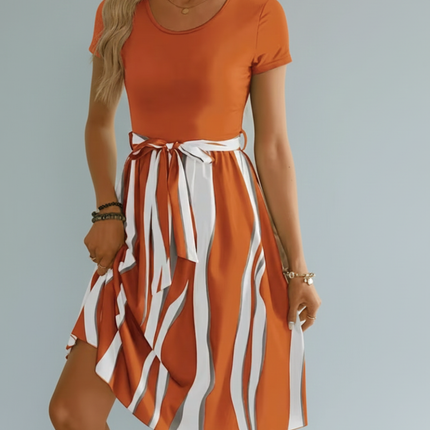 Elina | Midi Dress with Tie Band