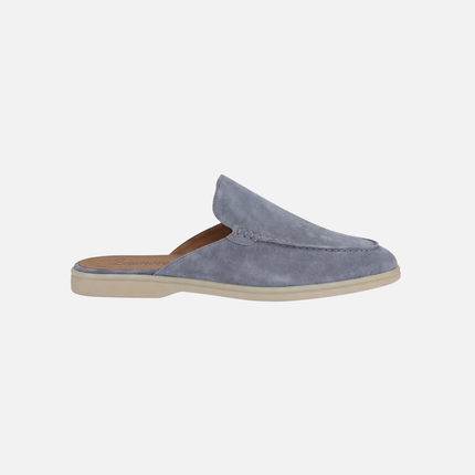 Men’s Slip-On Mules – Open Heel & Stitched Detail