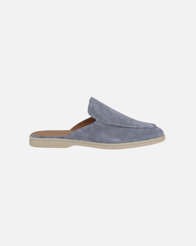 Men’s Slip-On Mules – Open Heel & Stitched Detail