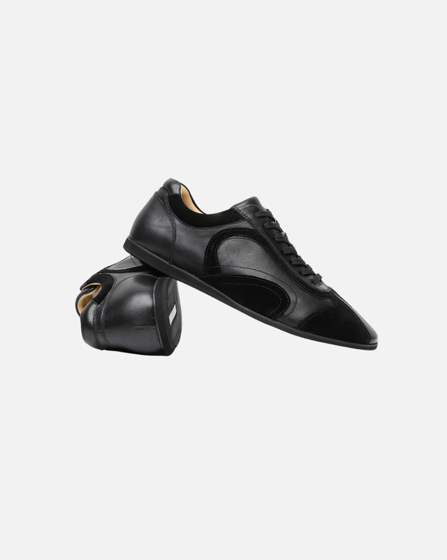 Men’s Low-Top Sneakers – Lace-Up Shoes with Contrast Panels