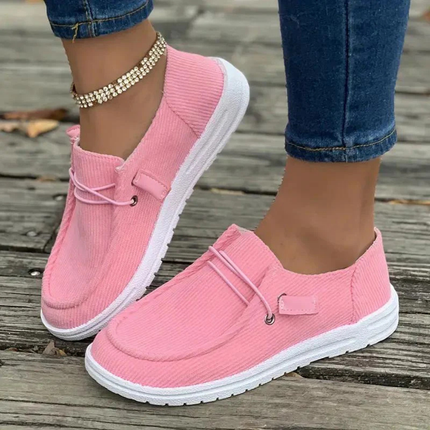 Margaret - Ribbed Slip-On Flats for Effortless Style