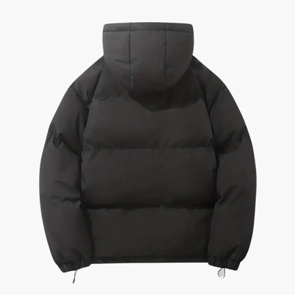 Women's Hooded Jacket with Zipper and Exterior Stitching