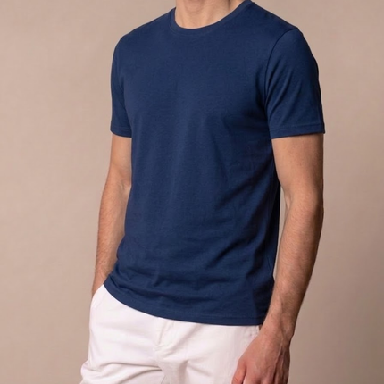 Men’s Daily Basic T-Shirt – Crew Neck & Short Sleeve