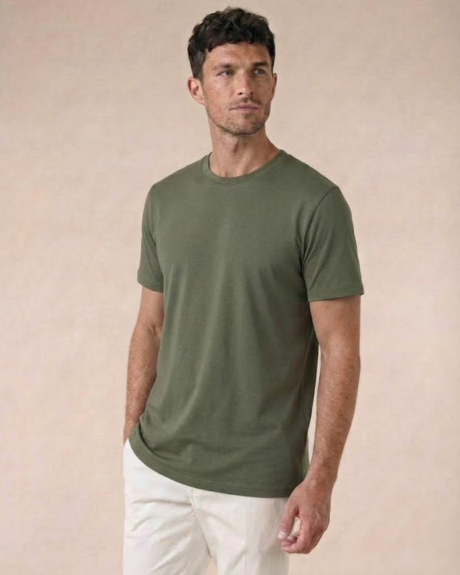 Men’s Basic T-Shirt – Crew Neck & Short Sleeve
