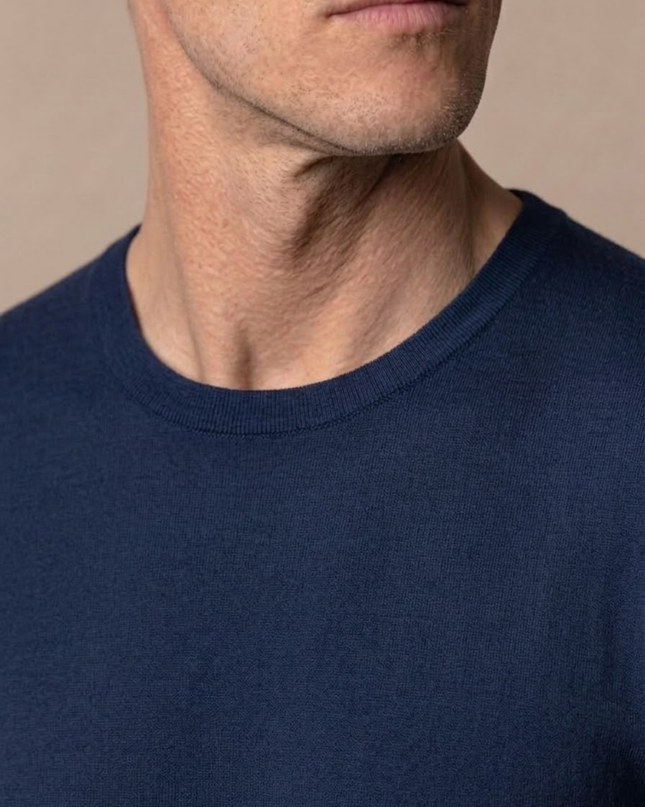 Men’s Daily Basic T-Shirt – Crew Neck & Short Sleeve