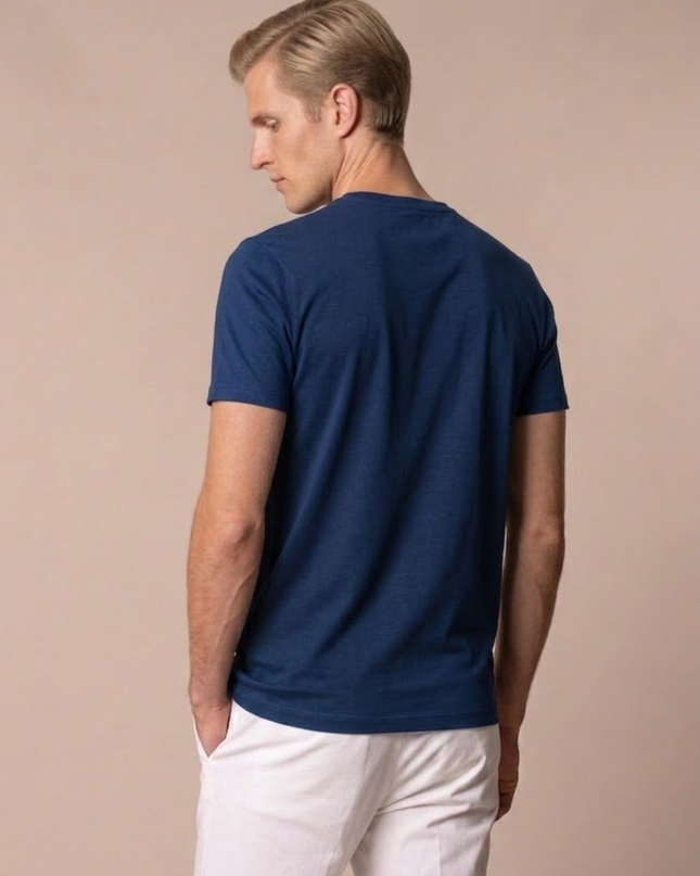 Men’s Daily Basic T-Shirt – Crew Neck & Short Sleeve