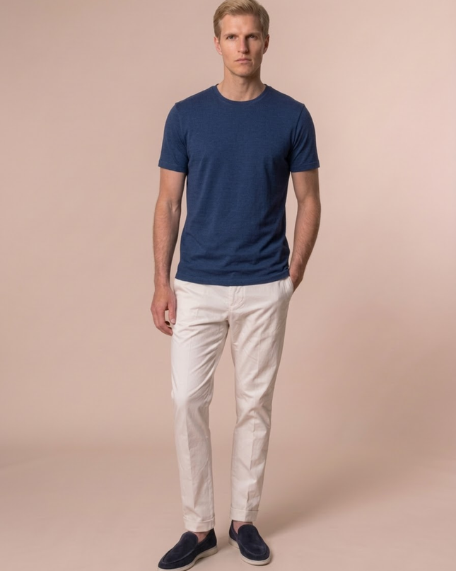 Men’s Daily Basic T-Shirt – Crew Neck & Short Sleeve