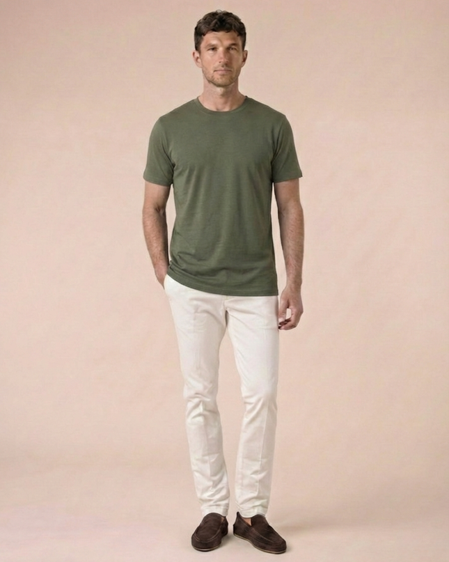 Men’s Basic T-Shirt – Crew Neck & Short Sleeve