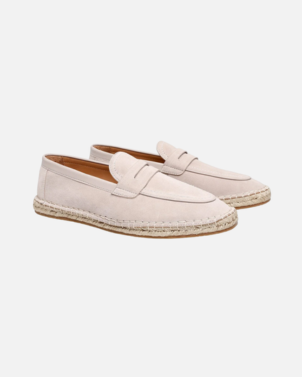 Men’s Slip-On Espadrille Loafers – Strap Detail & Braided Sole