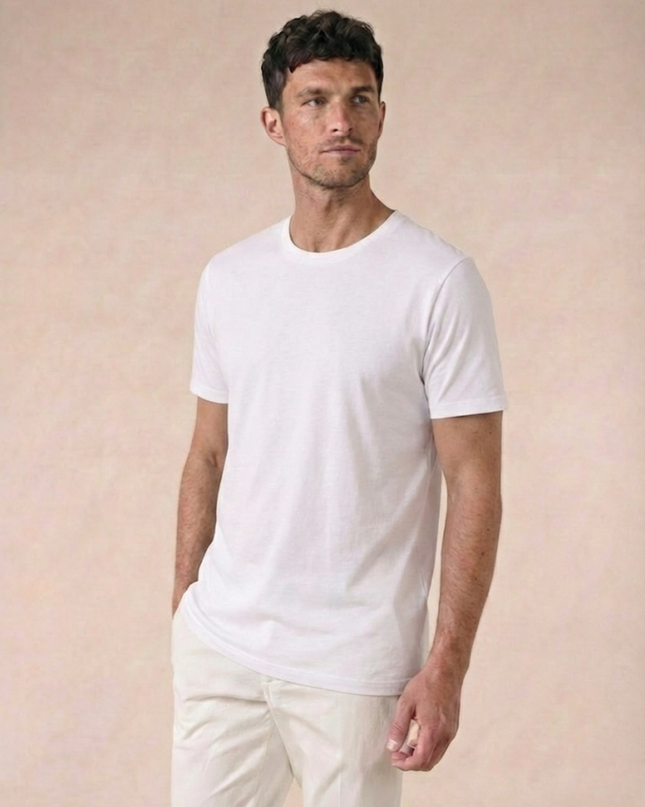 Men’s Basic T-Shirt – Crew Neck & Short Sleeve