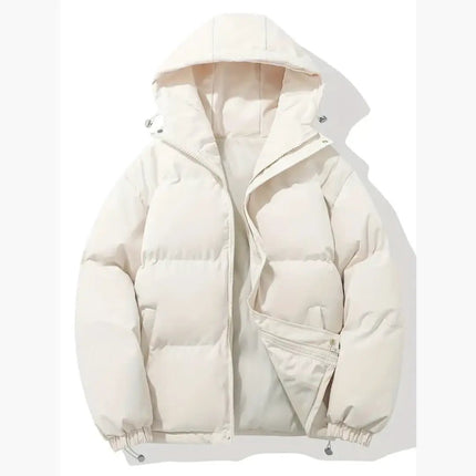 Women's Hooded Jacket with Zipper and Side Pockets