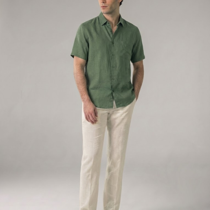 Men’s Short Sleeve Shirt – Button-Up & Chest Pocket
