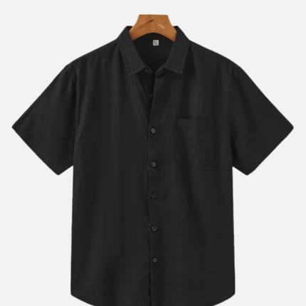 Men’s Short Sleeve Shirt – Button-Up & Chest Pocket