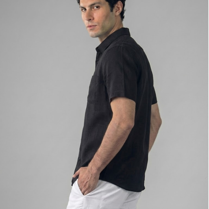 Men’s Short Sleeve Shirt – Button-Up & Chest Pocket