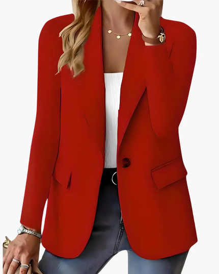 Women's Blazer with Lapels and Front Pockets