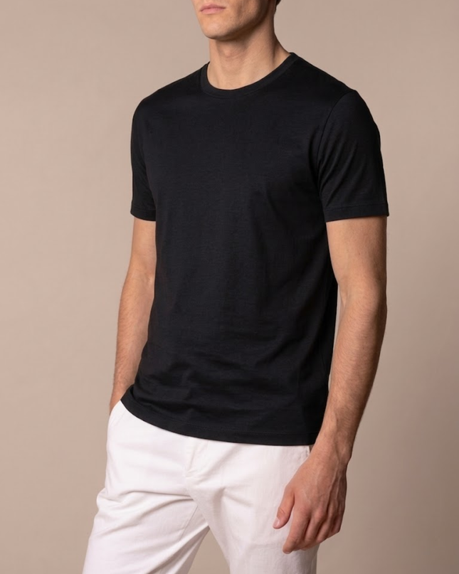 Men’s Daily Basic T-Shirt – Crew Neck & Short Sleeve