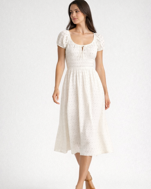 Elodie | Cotton Midi Dress