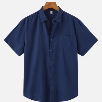 Men’s Short Sleeve Shirt – Button-Up & Chest Pocket