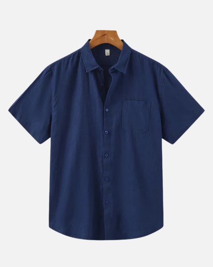 Men’s Short Sleeve Shirt – Button-Up & Chest Pocket