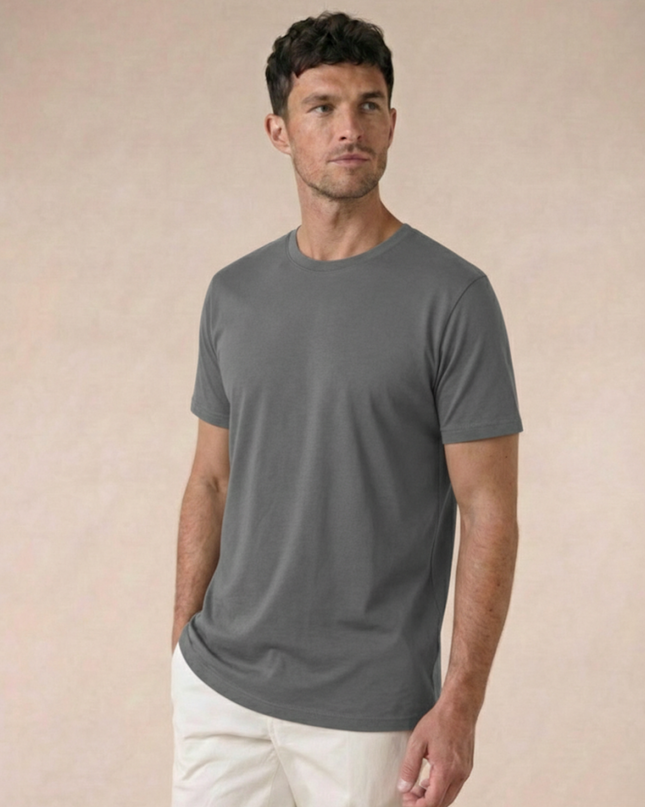 Men’s Basic T-Shirt – Crew Neck & Short Sleeve