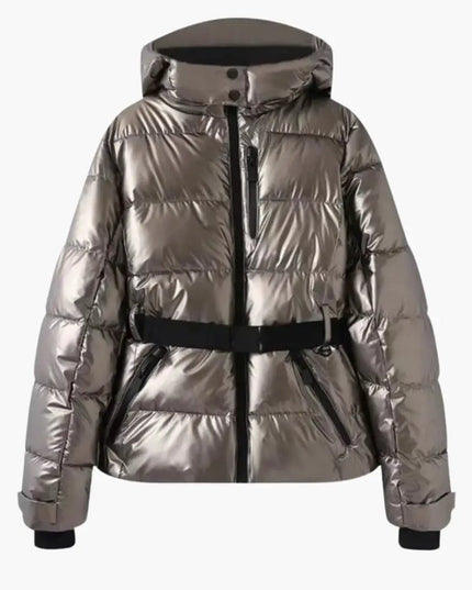 Women's Jacket with Hood and Zipper Pockets