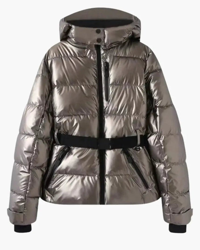 Women's Jacket with Hood and Zipper Pockets