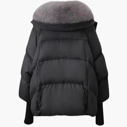 Elegant Women's Winter Jacket with Faux Fur Collar – Warm & Stylish