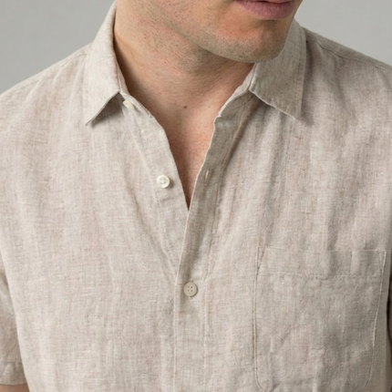 Men’s Short Sleeve Shirt – Button-Up & Chest Pocket