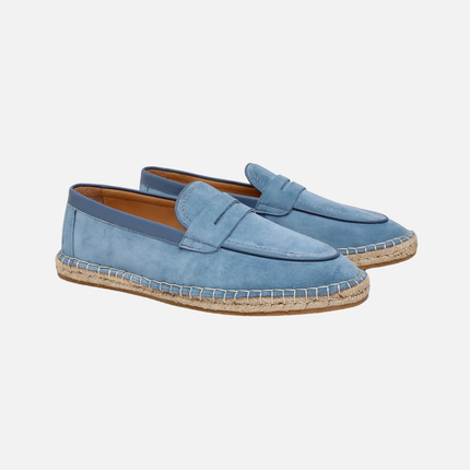Men’s Slip-On Espadrille Loafers – Strap Detail & Braided Sole