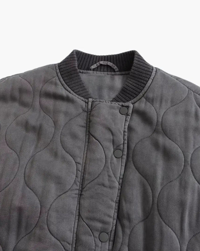 Loose-Fit Bomber Jacket for Women