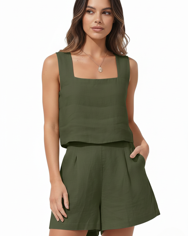 Aurora | Linen Two-Piece Set