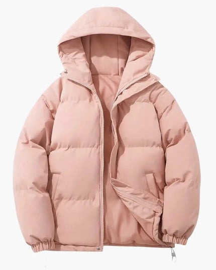 Women's Hooded Jacket with Zipper and Side Pockets