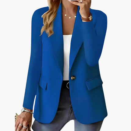 Women's Blazer with Lapels and Front Pockets