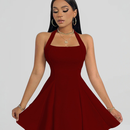 Kaela | Mini Dress with Halter Straps