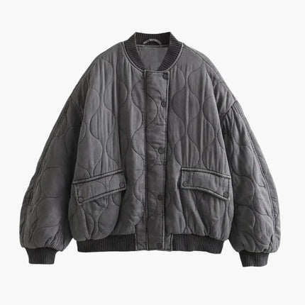 Loose-Fit Bomber Jacket for Women