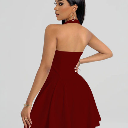 Kaela | Mini Dress with Halter Straps