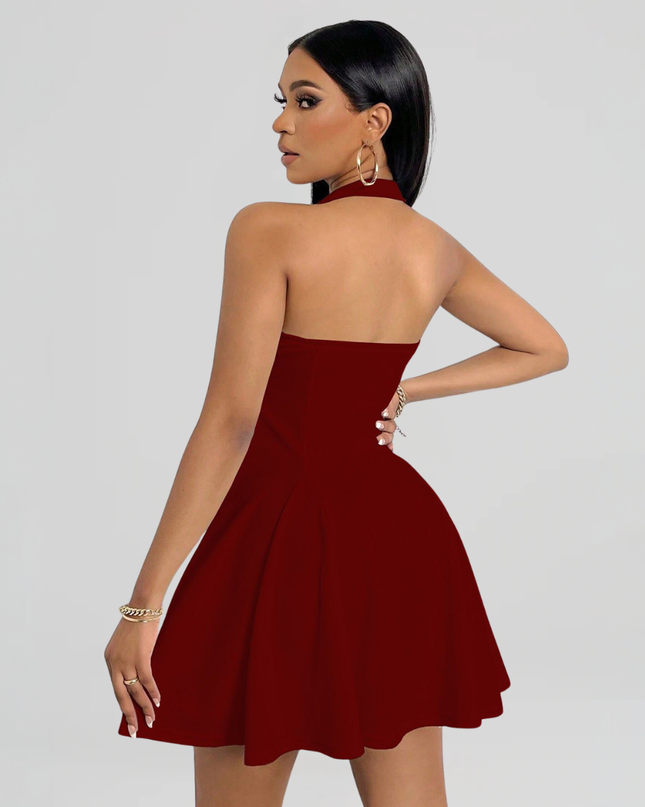 Kaela | Mini Dress with Halter Straps