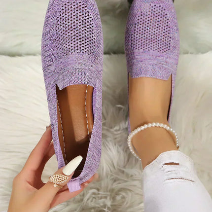 Lisa - Stylish Knit Slip-On Flats for Everyday Wear