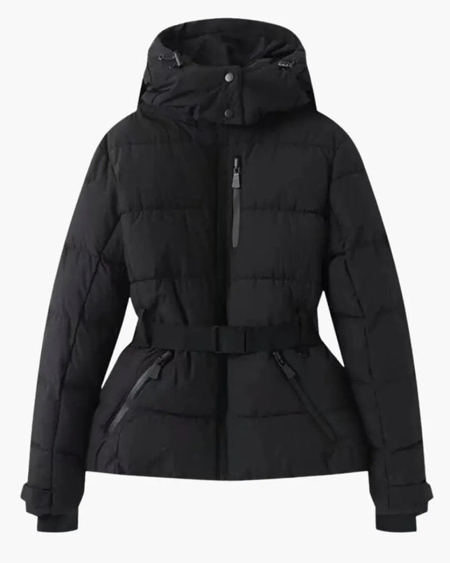 Women's Jacket with Hood and Zipper Pockets