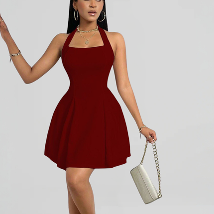 Kaela | Mini Dress with Halter Straps