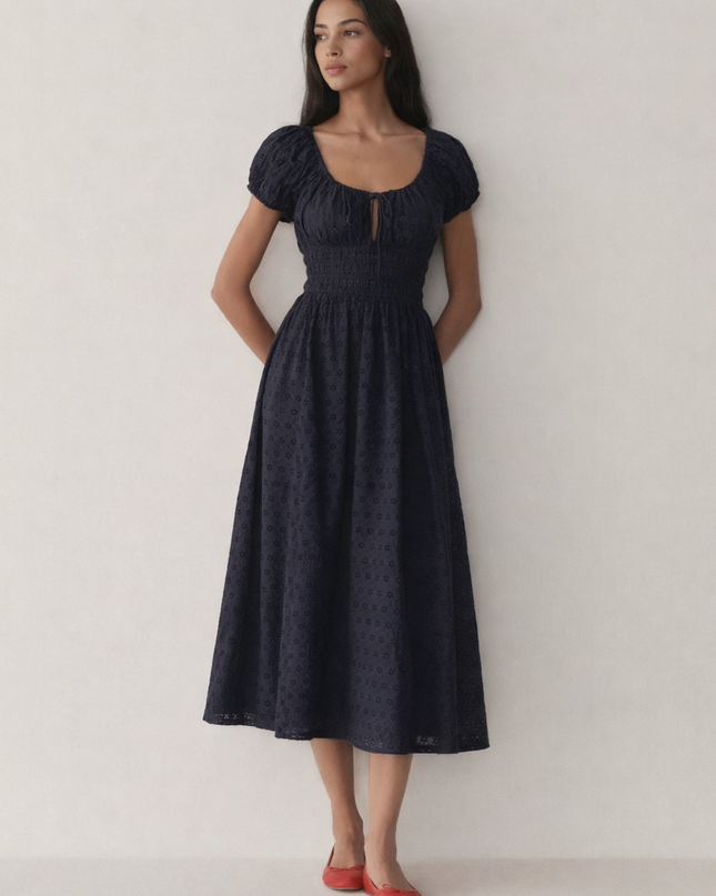Elodie | Cotton Midi Dress