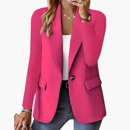 Women's Blazer with Lapels and Front Pockets