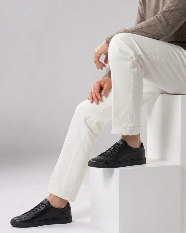 Men’s Low-Top Sneakers – Lace-Up Casual Shoes