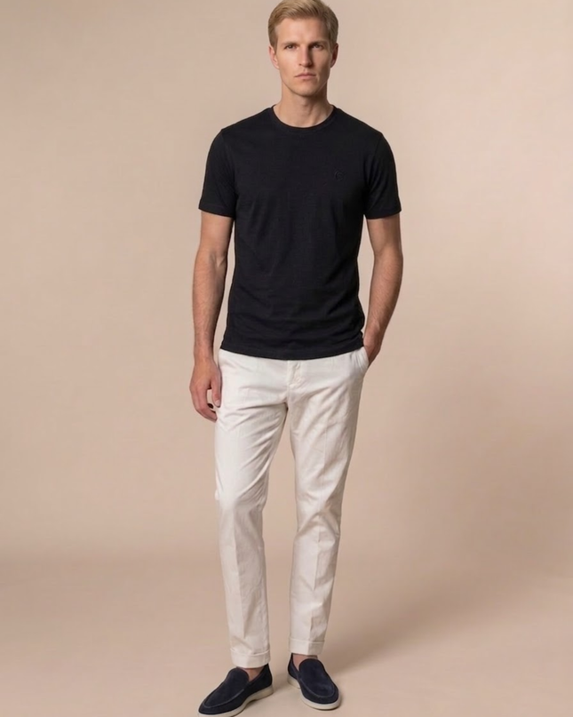 Men’s Daily Basic T-Shirt – Crew Neck & Short Sleeve