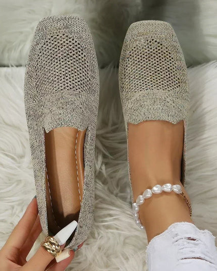 Lisa - Stylish Knit Slip-On Flats for Everyday Wear