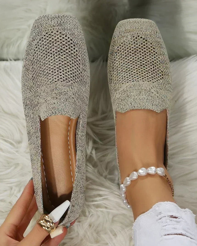 Lisa - Stylish Knit Slip-On Flats for Everyday Wear