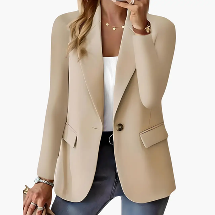 Women's Blazer with Lapels and Front Pockets