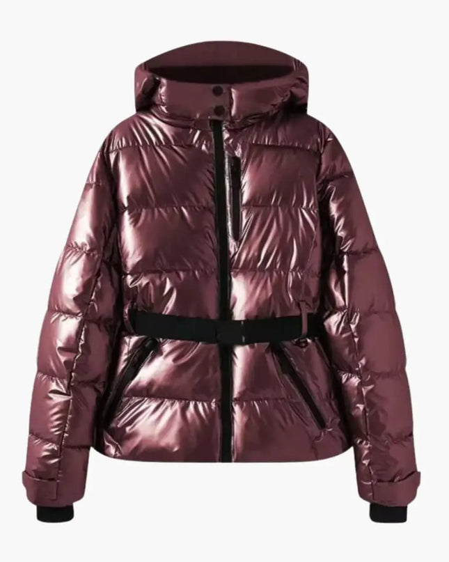 Women's Jacket with Hood and Zipper Pockets
